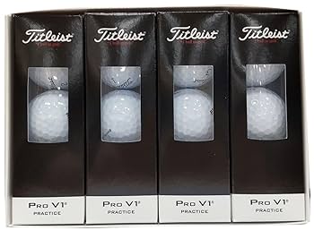 Amazon | Titleist Pro V1 Practice Golf Balls, White (Three